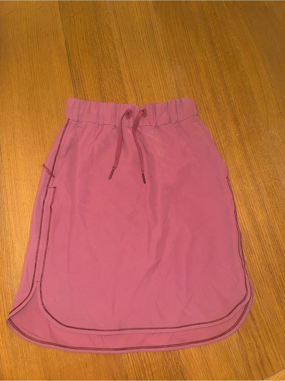 lululemon athletica Dusty Rose Drawstring Mini Skirt